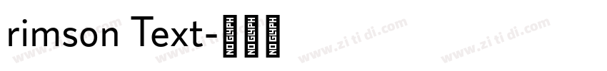 rimson Text字体转换